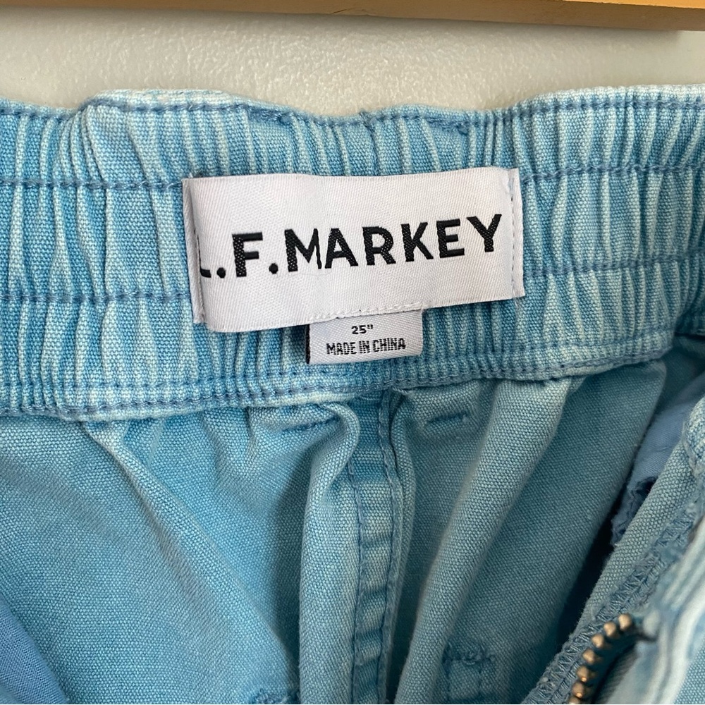 LF MARKEY Light Wash Baggy Wide Leg Elastic High Rise Colin Jeans Size 25 Casual - Picture 8 of 13